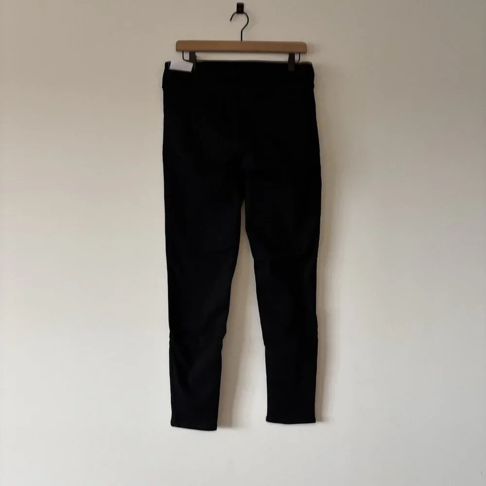 Old Navy Womens Sz 12 Mid‎ Rise Rockstar Super Skinny Black Jeans NWT Casual NWT